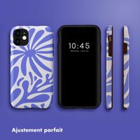 Selencia Coque arrière Vivid Apple iPhone 11 - Modern Bloom Sapphire Blue