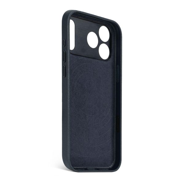 Decoded Coque en cuir MagSafe Apple iPhone 17 Pro - Navy Shadow
