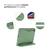 imoshion Coque kidsproof avec poignée Samsung Galaxy Tab S11 / S9 11.0 pouces / S10 Lite / S10 FE / S9 FE 10.9 pouces - Olive Green