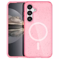 imoshion Coque Pailletée avec MagSafe Samsung Galaxy S24 - Paillettes Rose