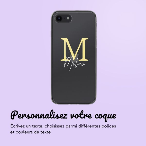 Coque avec votre propre photo et/ou texte Apple iPhone SE (2022 / 2020) / 8 / 7 - Letter