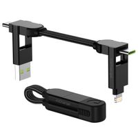 Rolling Square inCharge® X 6-in-1 connecteur de charge pour porte-clés - Black