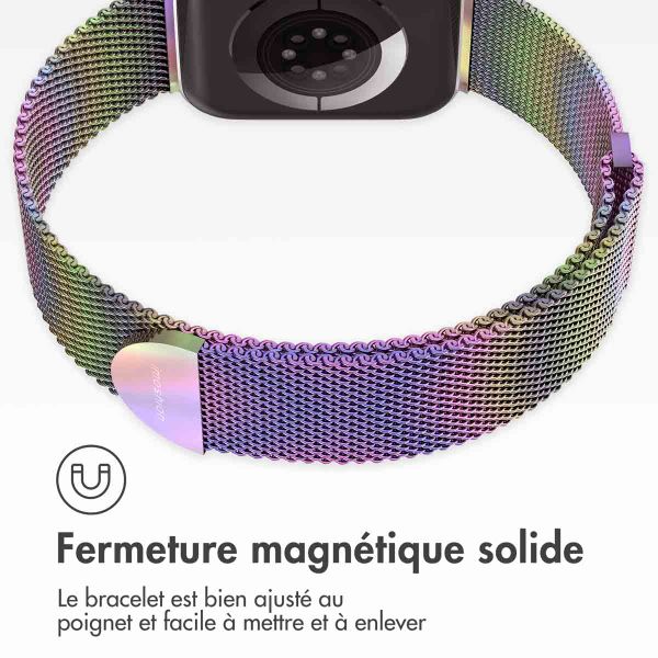 imoshion Bracelet magnétique milanais Apple Watch Series 1 á 9 / SE (38/40/41 mm) | Series 10 (42 mm) - Taille S - Galaxy