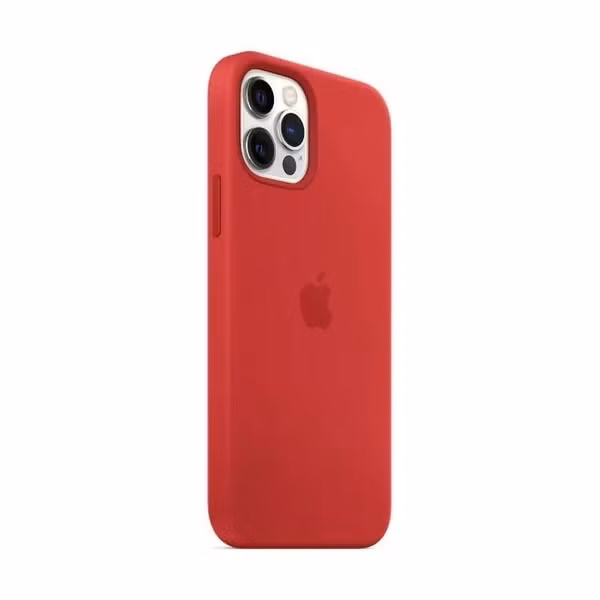 Apple Coque en silicone MagSafe Apple iPhone 12 (Pro) - Red