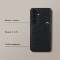 Selencia Coque Riva avec porte-cartes Samsung Galaxy S25 / S24 - Noir