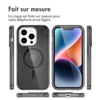 imoshion Coque Pailletée avec MagSafe Apple iPhone 13 Pro - Glitter Noir