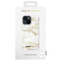 iDeal of Sweden Coque Fashion iPhone 13 Mini - Golden Pearl Marble