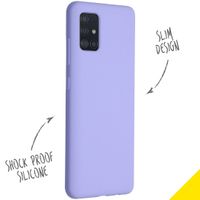 Accezz Coque Liquid Silicone Samsung Galaxy A51 - Violet