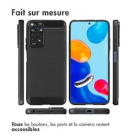 imoshion Coque Brushed Xiaomi Redmi Note 11 (4G) / Note 11S (4G) - Noir