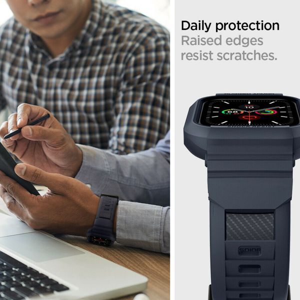 Spigen Coque Rugged Armor™ Pro Apple Watch 44 mm / 45 mm - Bleu foncé