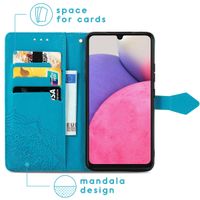 imoshion Etui de téléphone portefeuille Mandala Samsung Galaxy A33 - Turquoise