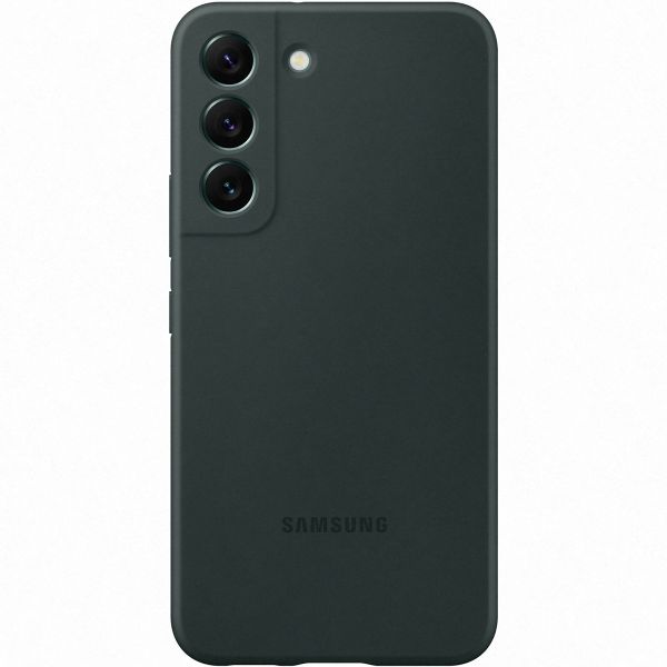 Samsung Original Coque en silicone Galaxy S22 - Dark Green