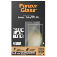 PanzerGlass ﻿Film de protection d'écran anti-bactérien Refresh Ultra-Wide Fit avec applicateur Samsung Galaxy S24 Ultra