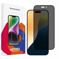 Accezz Protection d'écran en verre trempé Privacy Apple iPhone 17 / 17 Pro / 16 Pro