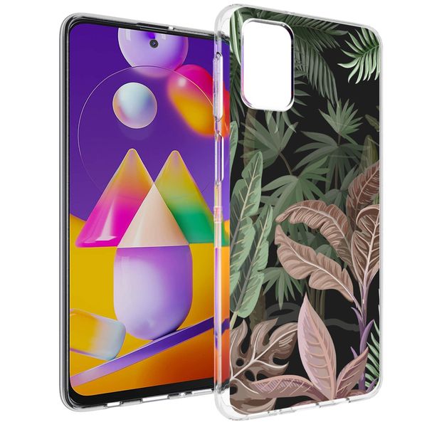 imoshion Coque Design Samsung Galaxy M31s - Jungle - Vert / Rose