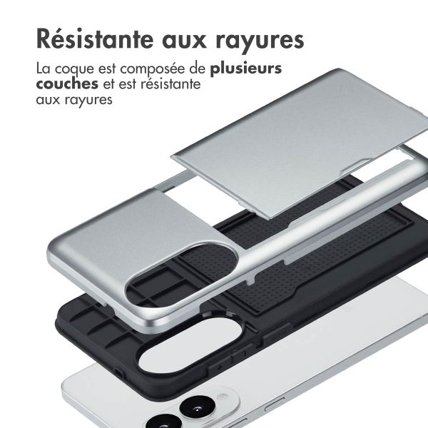imoshion Coque arrière avec porte-cartes Samsung Galaxy S25 Edge - Gris