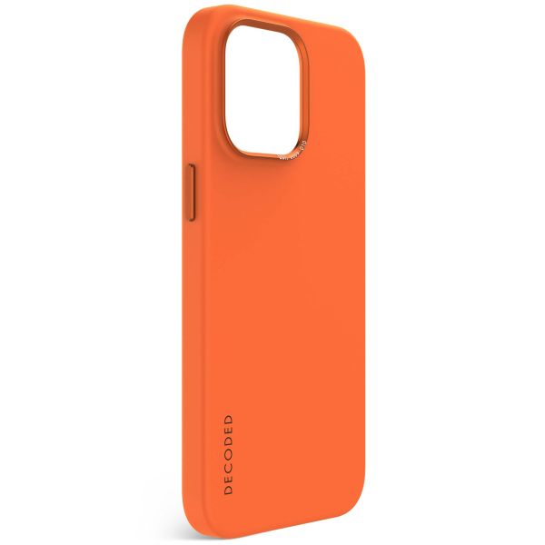 Decoded Coque en silicone MagSafe iPhone 15 Pro Max - Orange