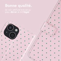imoshion Étui de télephone portefeuille Design Apple iPhone 14 - Happy Dots