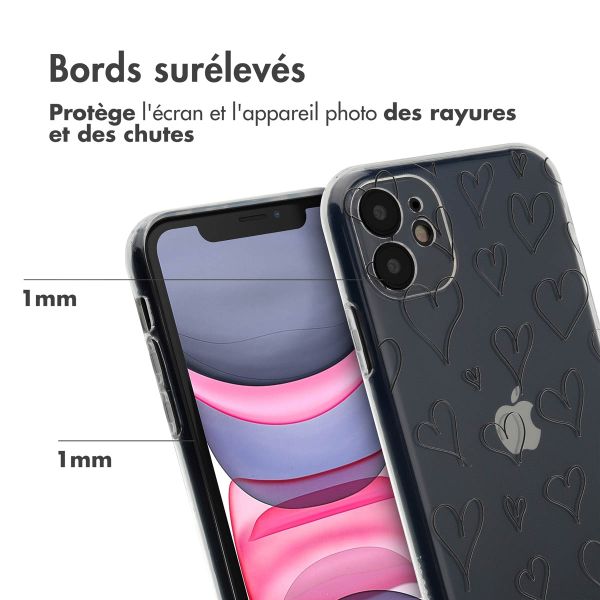 imoshion Coque Design Apple iPhone 11 - Hearts