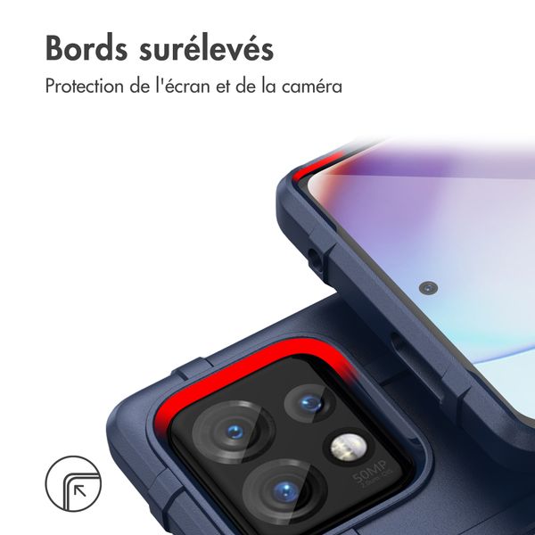 imoshion Coque Rugged Shield Motorola Edge 40 Pro - Bleu foncé