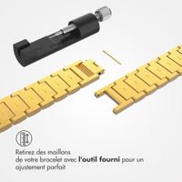 Selencia Bracelet à maillons scintillants Apple Watch Series 1 t/m 9 / SE (38/40/41 mm) | Series 10 / 11 (42 mm) - Doré