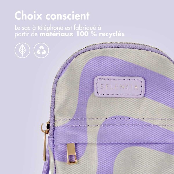 Selencia ﻿Pochette pour téléphone - Swirl Purple