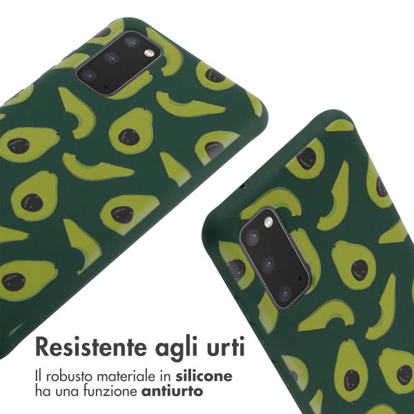 imoshion Coque design en silicone avec cordon Samsung Galaxy S20 - Avocado Green
