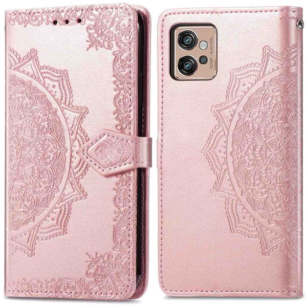 imoshion Etui de téléphone portefeuille Mandala Motorola Moto G32 - Rose Dorée