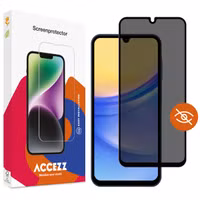 Accezz Protection d'écran en verre trempé Privacy Samsung Galaxy A15 (5G/4G)
