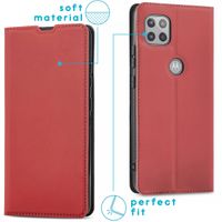 imoshion Étui de téléphone Slim Folio Motorola Moto G 5G - Rouge