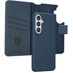Accezz Étui de télephone portefeuille en cuir 2-en-1 avec MagSafe Samsung Galaxy S26 Plus - Nightfall Blue