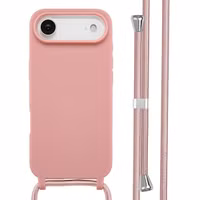 imoshion Coque en silicone avec cordon Apple iPhone Air - Sand Pink