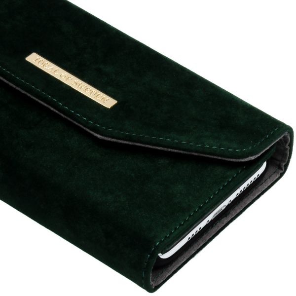 iDeal of Sweden Mayfair Clutch Velvet iPhone Xs Max - Vert