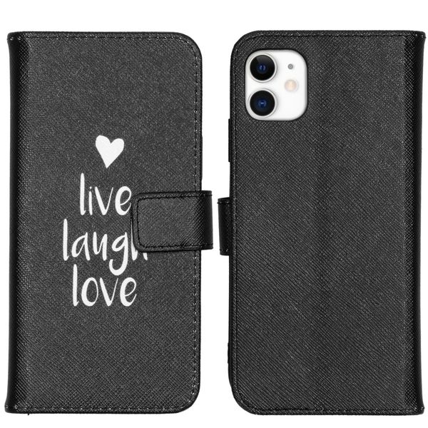 imoshion Coque silicone design iPhone 11 - Live Laugh Love