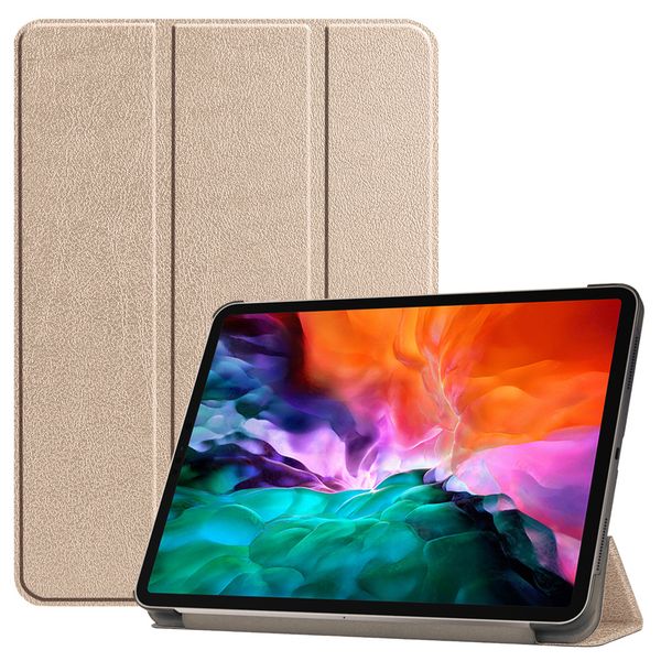 imoshion Coque tablette Trifold iPad Pro 12.9 (2022) / Pro 12.9 (2021) - Dorée