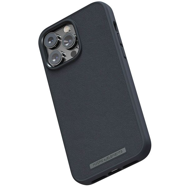 Njorð Collections Coque en cuir véritable iPhone 14 Pro Max - Black