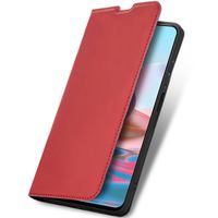 imoshion Étui de téléphone Slim Folio Redmi Note 10 (4G) / Note 10S - Rouge