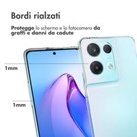 Accezz Coque Clear Oppo Reno 8 Pro 5G - Transparent