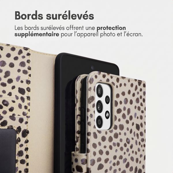 imoshion Étui de télephone portefeuille Design Samsung Galaxy A52(s) (5G/4G) - Black And White Dots
