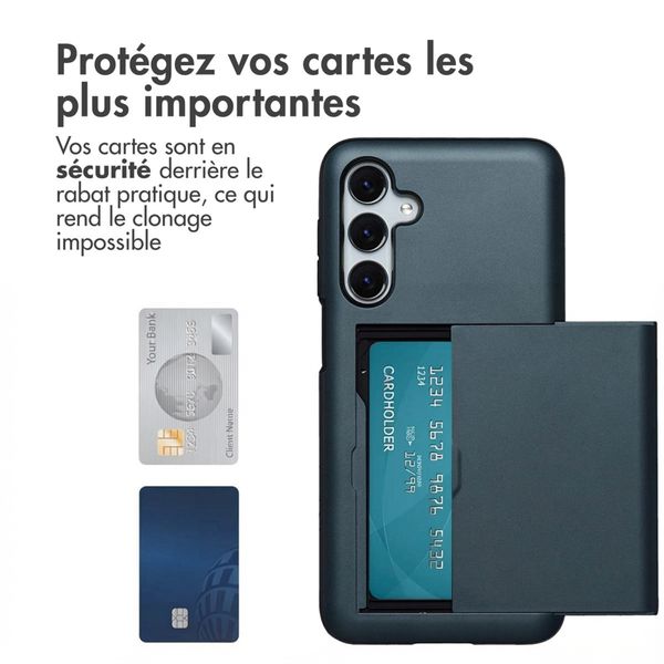 imoshion Coque arrière avec porte-cartes Samsung Galaxy A16 - Bleu foncé