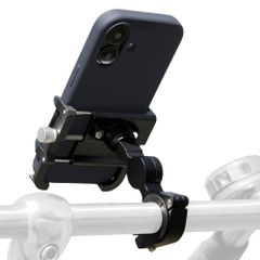 imoshion Support de téléphone Aluminium pour vélo - Rotatif à 360° - Léger - Universel - Noir