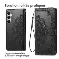 imoshion Etui de télephone Mandala Samsung Galaxy A35 - Noir