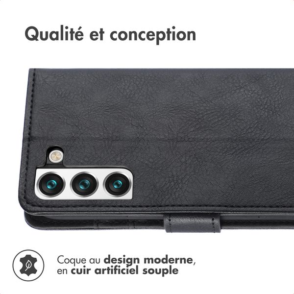 imoshion Étui de télephone portefeuille Samsung Galaxy S22 Plus - Noir