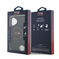 Red Bull Racing Coque en cuir PU maillé MagSafe Apple iPhone 17 - Navy