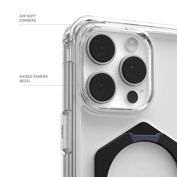 UAG Coque arrière Plyo XTE avec MagSafe et béquille Apple iPhone 16 Pro - Clear / Black