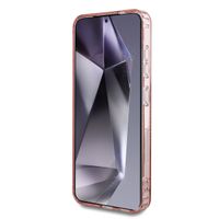 Guess Coque MagSafe IML avec strass Samsung Galaxy S25 - Rose