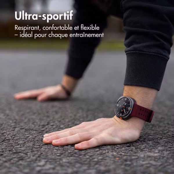 imoshion Bracelet Ocean en silicone Samsung Galaxy Watch Ultra (2024/2025) - Wine Red