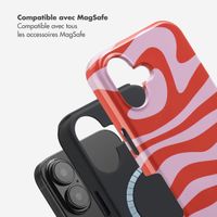 Selencia Coque arrière Vivid avec MagSafe Apple iPhone 16 - Dream Swirl Pink