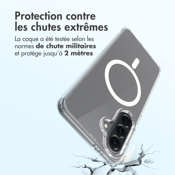 Accezz Coque arrière Xtreme Impact avec MagSafe Samsung Galaxy S25 - Transparent