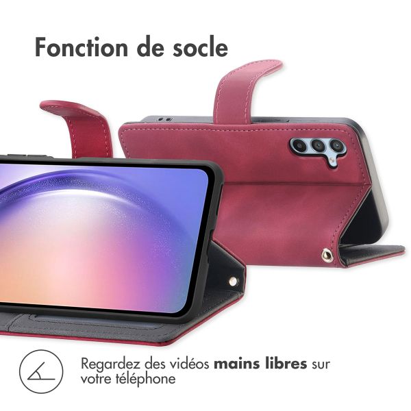 imoshion Etui de télephone portefeuille avec cordon Samsung Galaxy A54 (5G) - Rouge